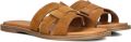 Notre-v Bruine Slippers met Vierkante Neus - Bruin