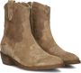 Notre-V 08-180 Enkellaarsjes Enkelboots met rits Dames Camel - Thumbnail 1