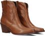 Bruin Tinten City Western 06 371 Enkellaarsjes Dames Cognac - Thumbnail 1