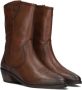 Notre-V 18050 Enkellaarsjes Enkelboots met rits Dames Cognac - Thumbnail 1