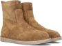 Bruin Tinten 2204-02 Enkellaarsjes Enkelboots met rits Dames Cognac - Thumbnail 1