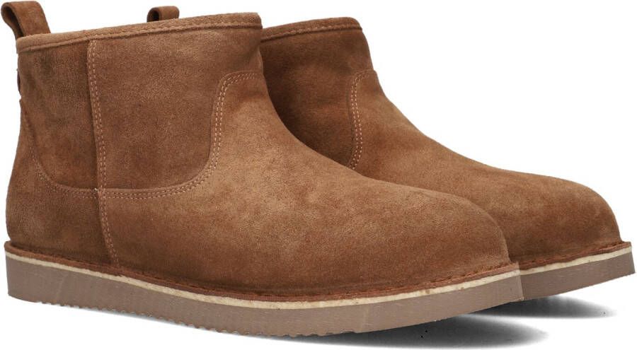 Notre-V 2204-03 Enkellaarsjes Enkelboots Dames Cognac