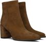 Notre-V 67034 Enkellaarsjes Enkelboots met rits Dames Cognac - Thumbnail 1