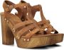 Notre-V Notre V 7946 Sandalen Dames Cognac - Thumbnail 1