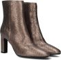 Notre-V 11236 Enkellaarsjes Enkelboots met rits Dames Goud - Thumbnail 1