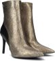 Notre-V Notre V 17535 Enkellaarsjes Enkelboots met rits Dames Goud - Thumbnail 1