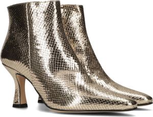 Notre-V 21033 Enkellaarsjes Enkelboots met rits Dames Goud