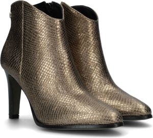 Notre-V Notre V 7433 Enkellaarsjes Enkelboots met rits Dames Goud