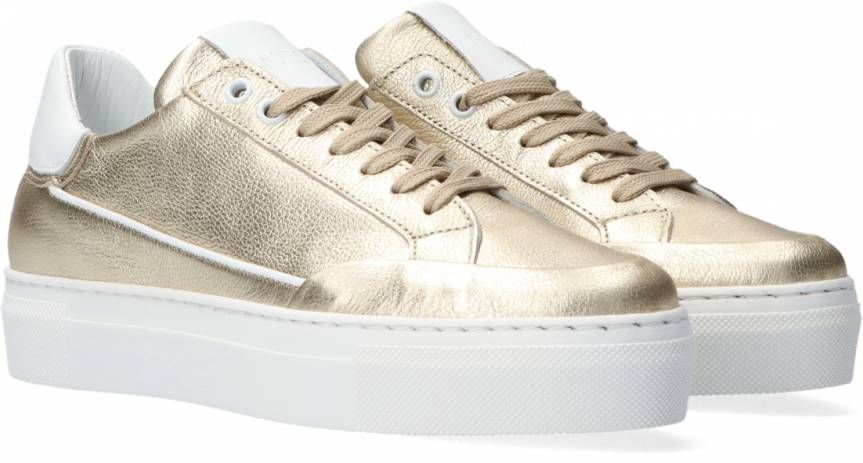 Notre-V J5321 Lage sneakers Leren Sneaker Dames Goud - Schoenen.nl