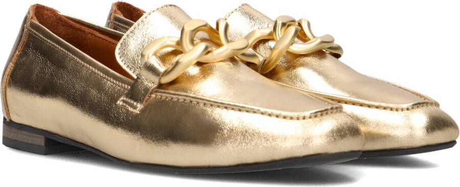 Notre-v Gouden Loafers met Elegante Details Yellow Dames