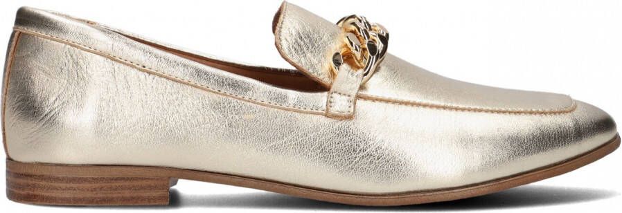 goud Schoenen damesschoenen Instappers Loafers Lederen loafer schoenen 