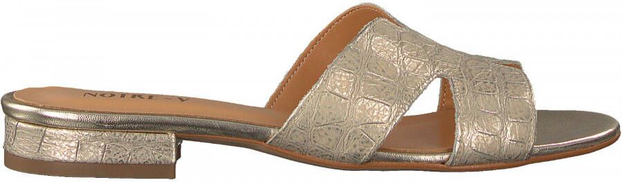 Notre-V Notre V 2213 Slippers Dames Goud - Schoenen.nl
