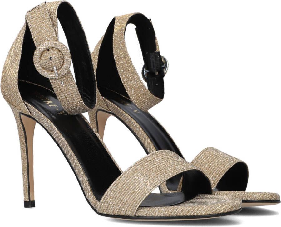 Notre-v Gouden Glitter Pumps Elegant Design Beige Dames