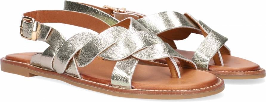 Notre-V Gouden Notre V Sandalen 10195 - Schoenen.nl