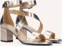 Notre-v Gouden Sandalen met Hak en Elegante Gesp - Thumbnail 1