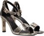 Bruin Tinten Metalli bruiloft 29242 Sandalen Dames Goud - Thumbnail 1