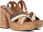 Notre-V 618012 Sandalen Dames Goud - Thumbnail 1