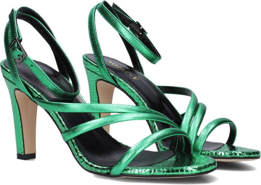 Metallica Metalli Sandalen Dames Groen