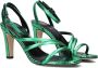 Metallica Metalli Sandalen Dames Groen - Thumbnail 1