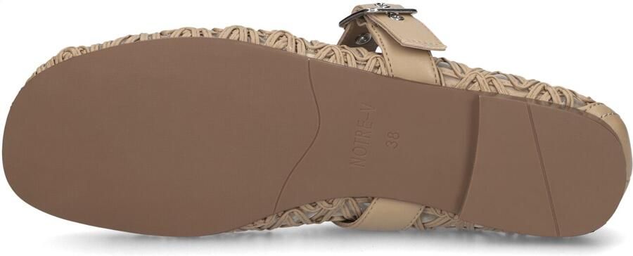 Notre-V Popper Ballerina's Dames Beige - Foto 3