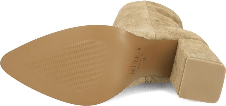 NOTRE-V Beige Enkellaarsjes 46936 - Foto 5