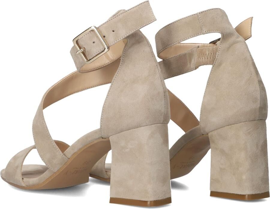 Notre-V Dames Sandalen met hak 19036 Beige Blokhak - Foto 4