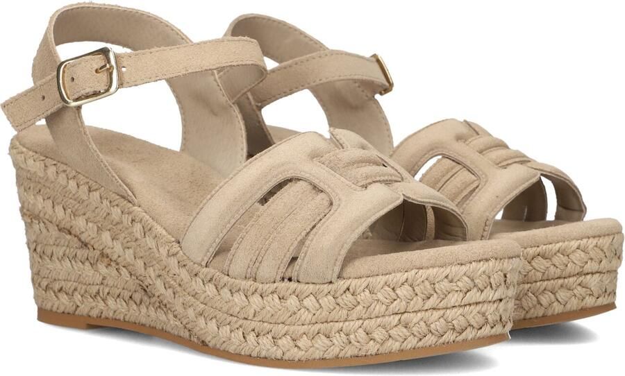 Notre-V Nv-1040 Sandalen Met Sleehak Dames Beige