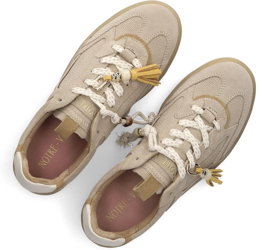 Notre-V Sia-02 Sneakers Dames Leren Sneaker Beige - Foto 3