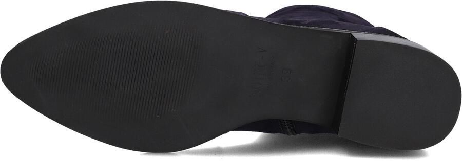 Notre-V 11038 Enkellaarsjes Enkelboots met rits Dames Donkerblauw - Foto 5