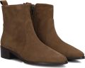 Notre-V 11038 Enkellaarsjes Enkelboots met rits Dames Bruin - Bruin