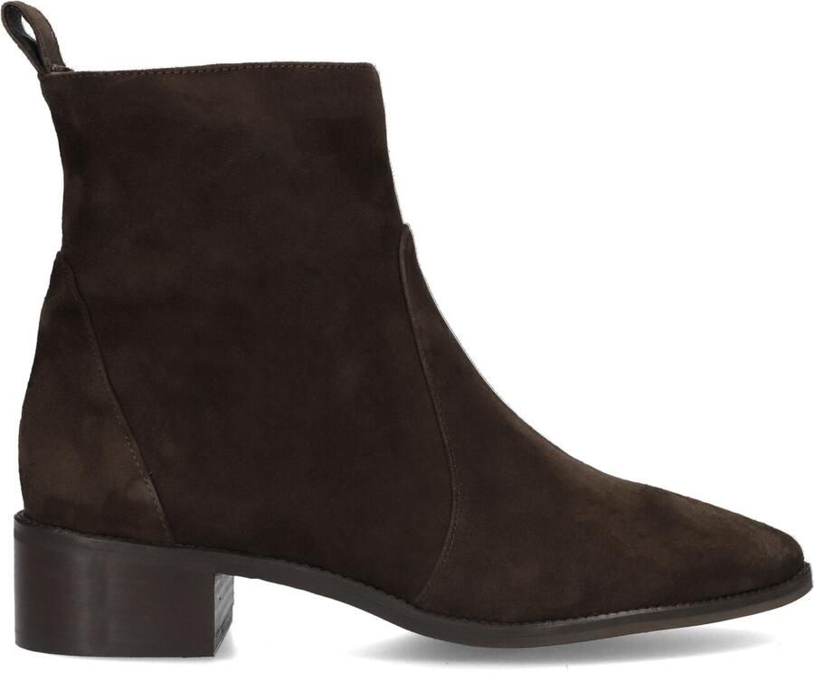 Notre-V 11038 Enkellaarsjes Enkelboots met rits Dames Bruin - Foto 2