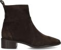 Notre-V 11038 Enkellaarsjes Enkelboots met rits Dames Bruin - Donkerbruin