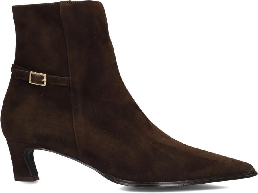 Notre-V 16435 Enkellaarsjes Enkelboots met rits Dames Bruin - Foto 2
