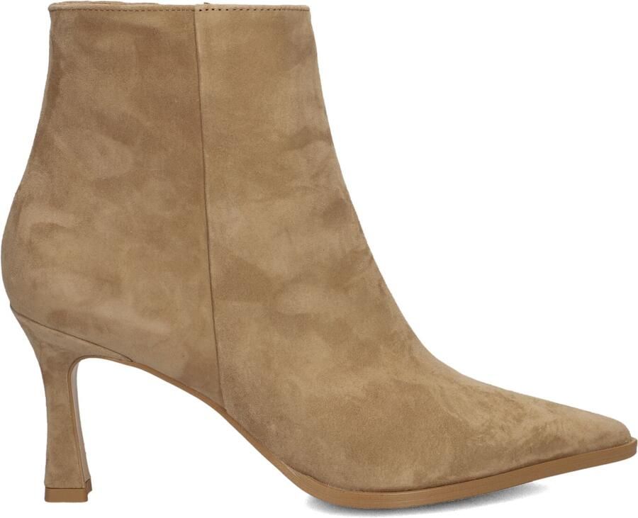 Notre-V 19536 Enkellaarsjes Enkelboots met rits Dames Camel - Foto 3