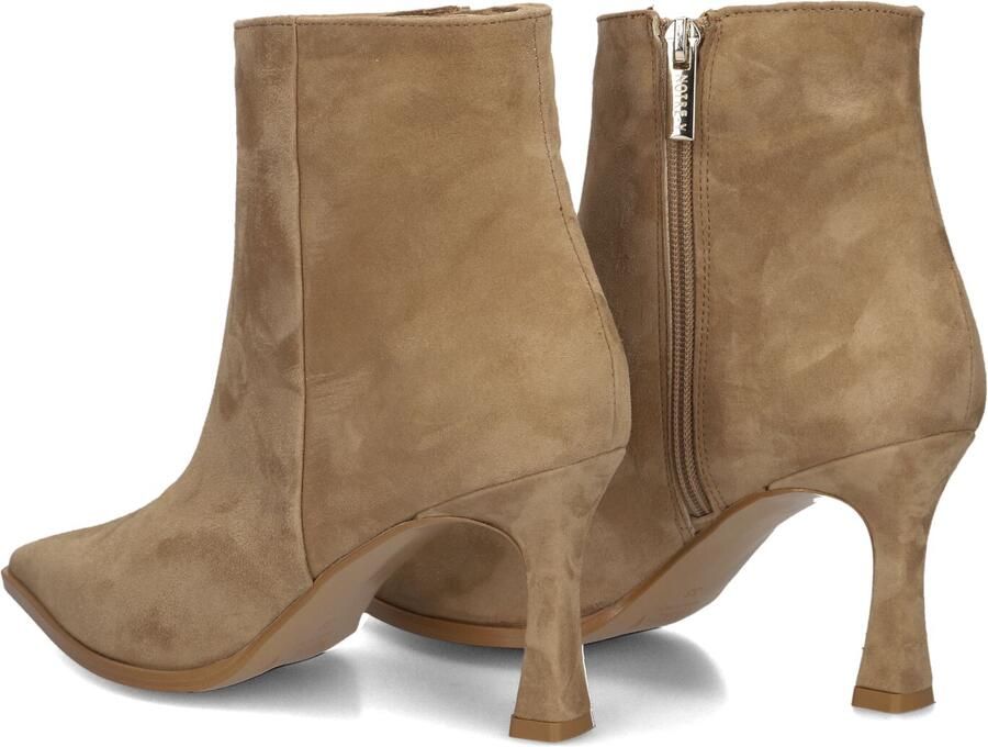 Notre-V 19536 Enkellaarsjes Enkelboots met rits Dames Camel - Foto 4