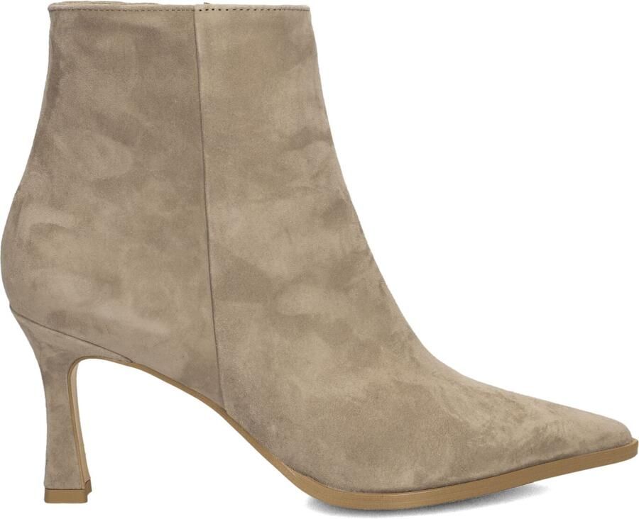 Notre-V 19536 Enkellaarsjes Enkelboots met rits Dames Taupe - Foto 3