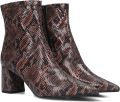 Notre-V 2478c Enkellaarsjes Enkelboots met rits Dames Bruin - Bruin