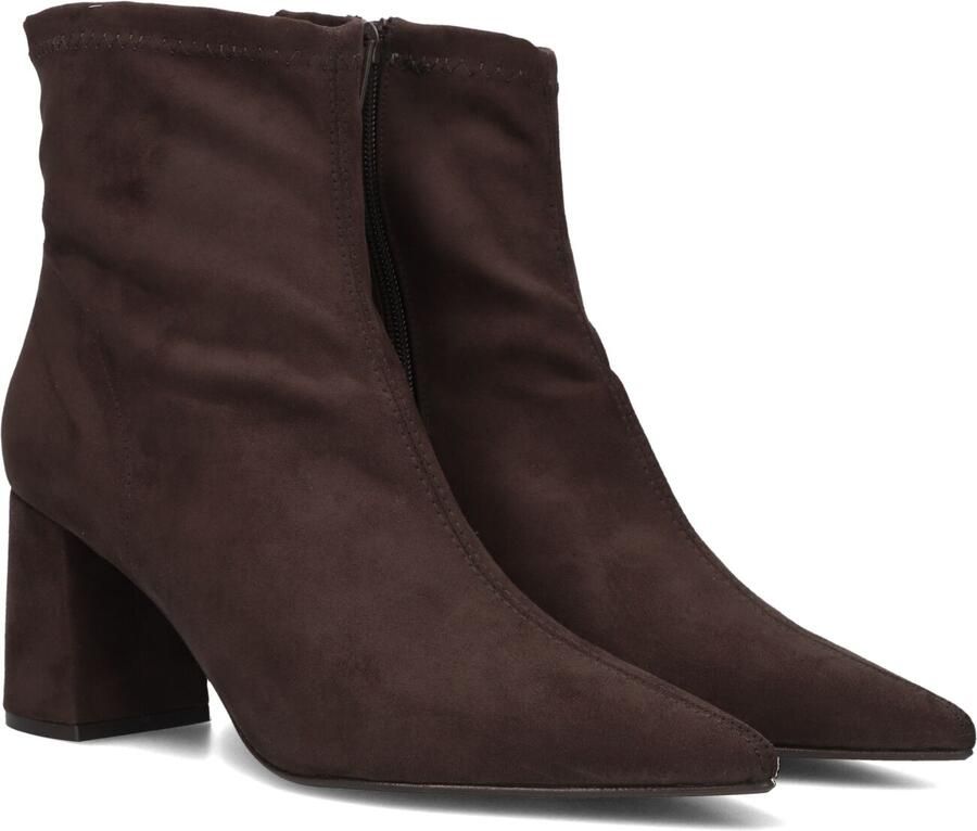 Notre-V 2478c Enkellaarsjes Enkelboots met rits Dames Bruin
