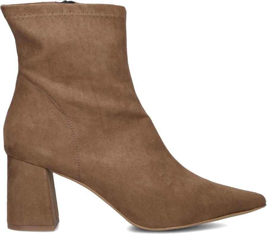 Notre-V 2478c Enkellaarsjes Enkelboots met rits Dames Camel - Foto 3