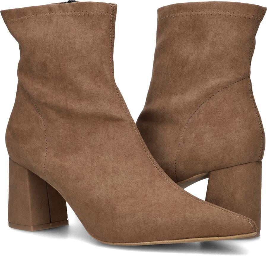 Notre-V 2478c Enkellaarsjes Enkelboots met rits Dames Camel - Foto 2