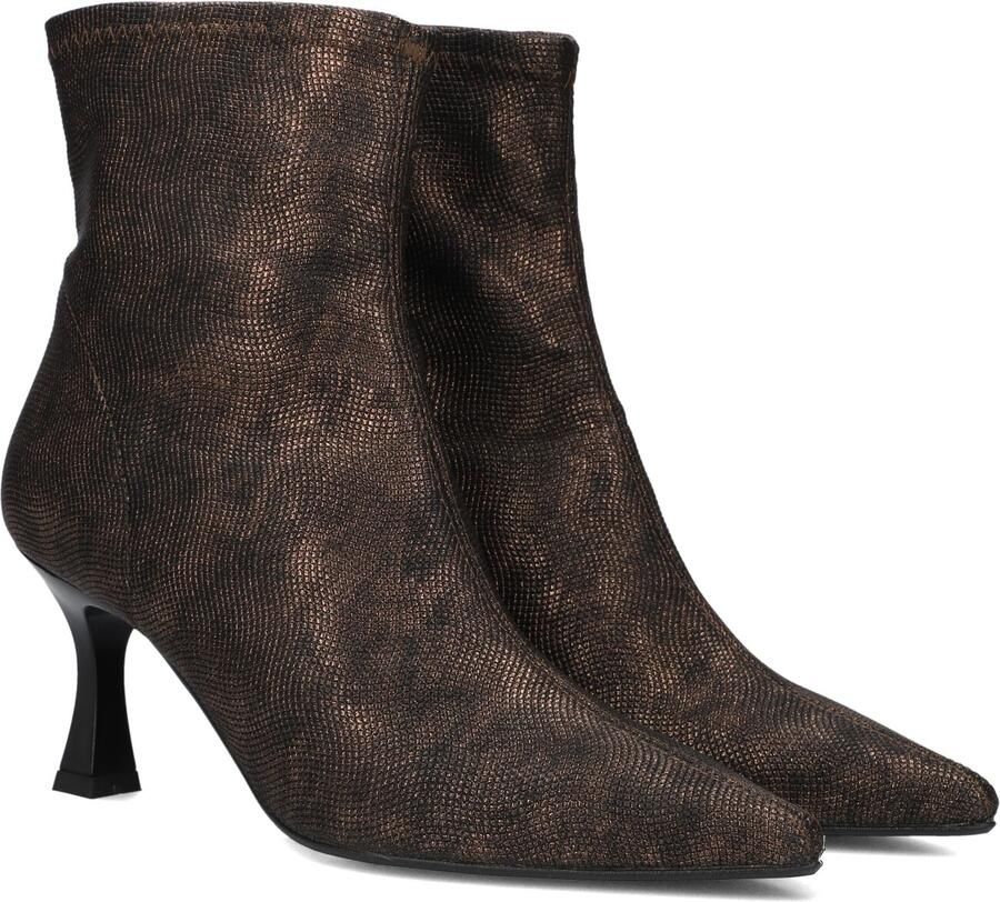 Notre-V 2478s Enkellaarsjes Enkelboots met rits Dames Brons