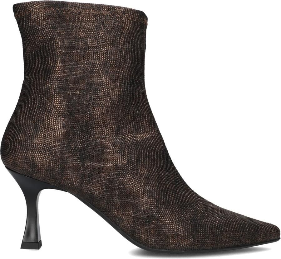 Notre-V 2478s Enkellaarsjes Enkelboots met rits Dames Brons - Foto 3