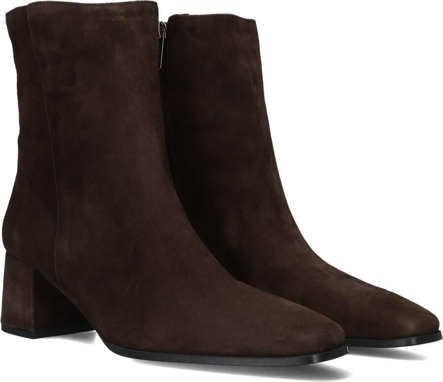 Notre-V 4340 Enkellaarsjes Enkelboots met rits Dames Bruin