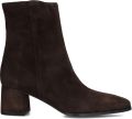 Notre-V 4340 Enkellaarsjes Enkelboots met rits Dames Bruin - Donkerbruin