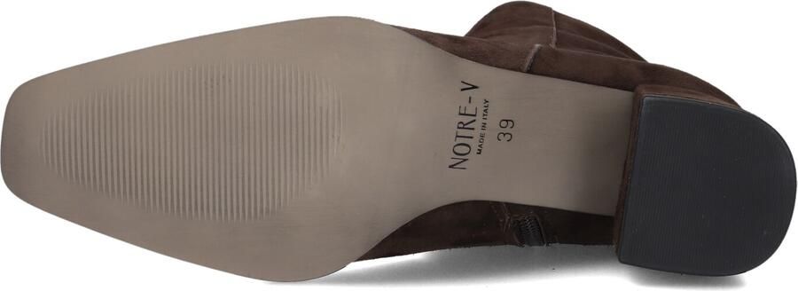 Notre-V 4340 Enkellaarsjes Enkelboots met rits Dames Bruin - Foto 5