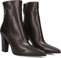 Notre-V 67139 Enkellaarsjes Enkelboots met rits Dames Bruin - Donkerbruin