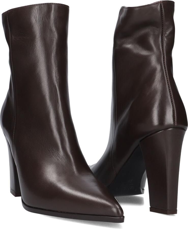 Notre-V 67139 Enkellaarsjes Enkelboots met rits Dames Bruin - Foto 4