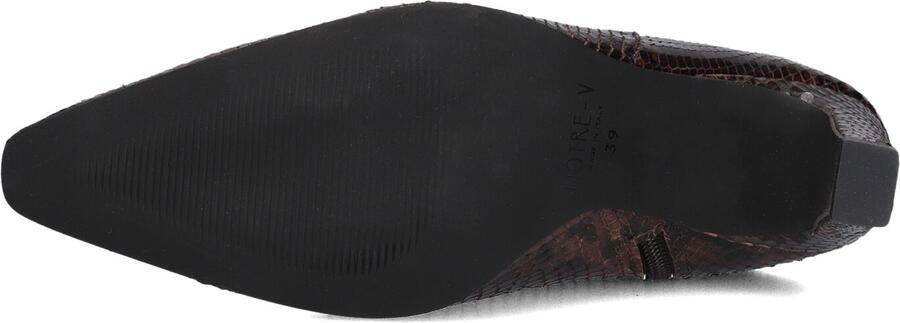 Notre-V 72539 Enkellaarsjes Enkelboots met rits Dames Bruin - Foto 5