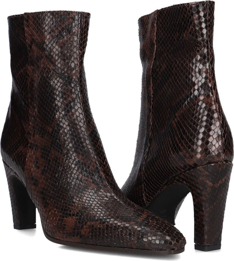 Notre-V 72539 Enkellaarsjes Enkelboots met rits Dames Bruin - Foto 4