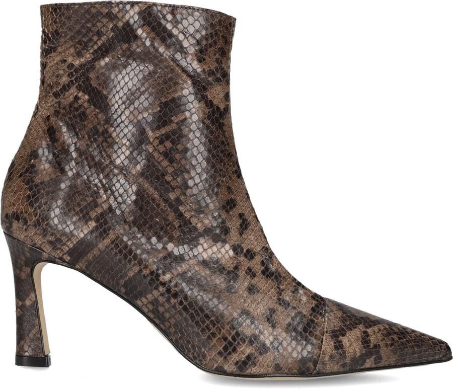 Notre-V 77235 Enkellaarsjes Enkelboots met rits Dames Bruin - Foto 4